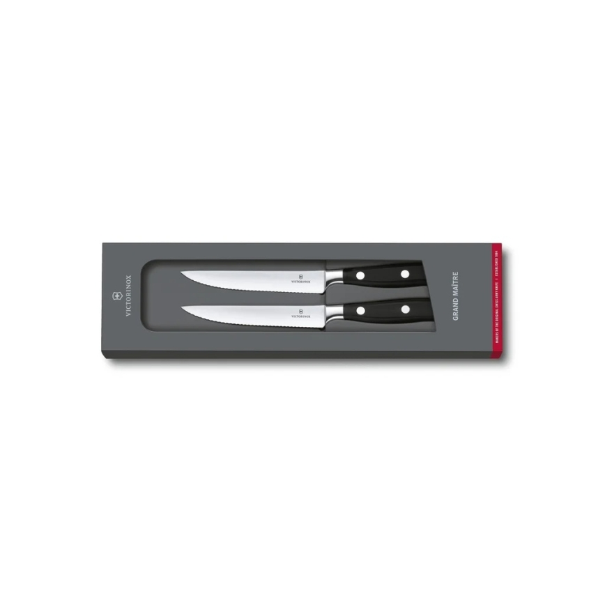 Victorinox - set nožev za zrezke GRAND MAITRE, 12 cm, 2 kosa, črna