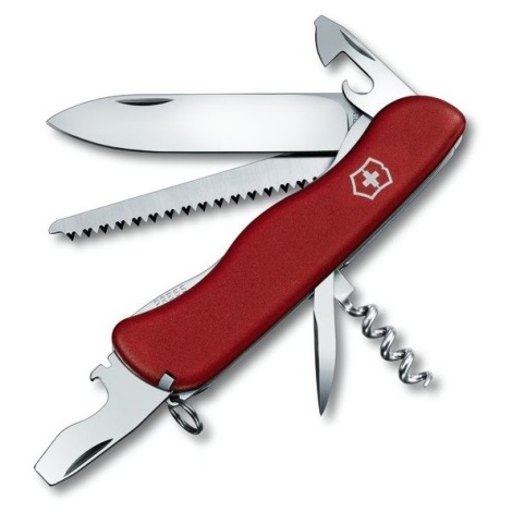 Victorinox - Večnamenski žepni nož 11,1 cm/12 funkcij rdeča