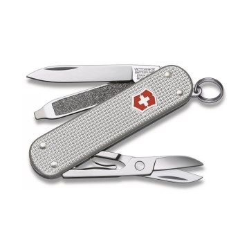 Victorinox - Večnamenski žepni nož CLASSIC ALOX 5,8 cm/5 funkcij srebrna