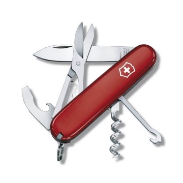 Victorinox - Večnamenski žepni nož COMPACT 9,1 cm/15 funkcij rdeča