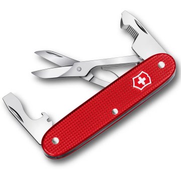 Victorinox - Večnamenski žepni nož COMPANION SLIM ALOX 9,3 cm/6 funkcij rdeč