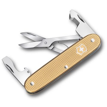 Victorinox - večnamenski žepni nož COMPANION SLIM ALOX 9,3 cm/6 funkcij zlati
