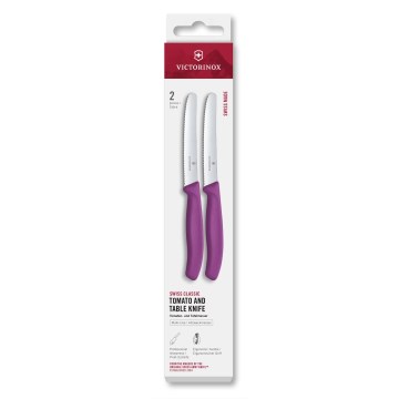 Victorinox - Vijoličen komplet kuhinjskih nožev za zelenjavo SWISS CLASSIC, 11 cm, 2 kosa