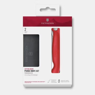 Victorinox - zložljiv žepni nož SWISS CLASSIC 11 cm, rdeč + majhna rezalna deska