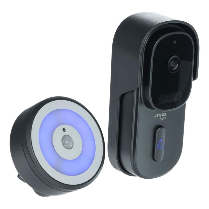 Video zvonec s senzorjem gibanja 5MPx 1440p 5200 mAh Wi-Fi IP65 antracit
