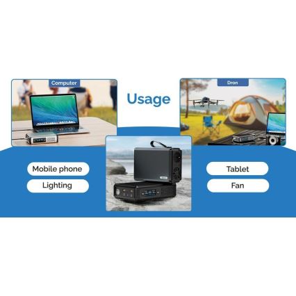 Viking - Baterijski generator z LED zaslonom Power Delivery 10000 mAh