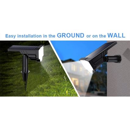 Viking - LED solarna svetilka LED/1W/3,7V IP65 6000K 2200 mAh