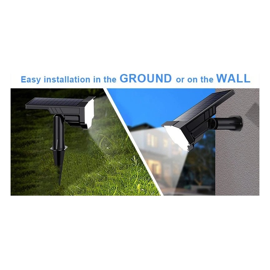 Viking - LED solarna svetilka LED/1W/3,7V IP65 6000K 2200 mAh