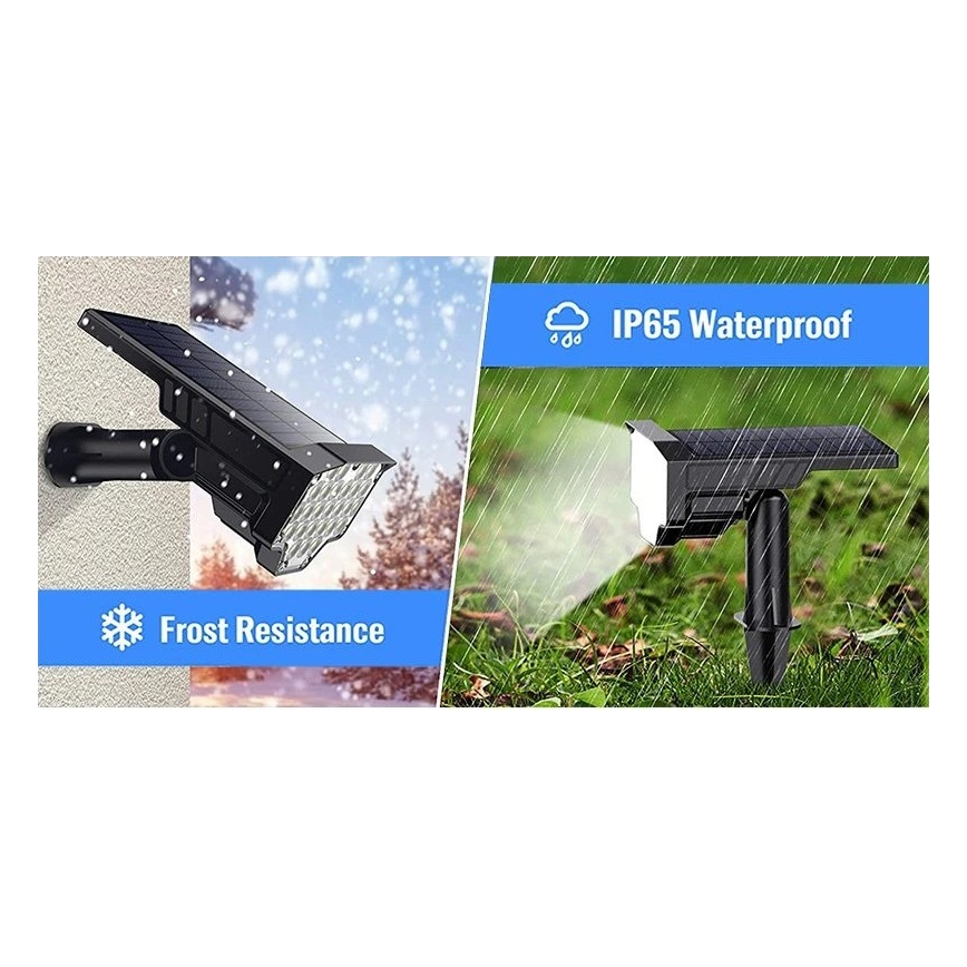 Viking - LED solarna svetilka LED/1W/3,7V IP65 6000K 2200 mAh