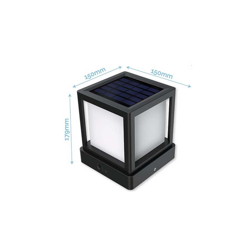 Viking - LED solarna svetilka s senzorjem LED/1,4W/3,7V IP54 4000K 2000 mAh