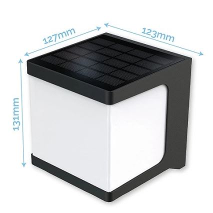 Viking - LED solarno stensko svetilo s senzorjem LED/1,5W/3,7V IP54 4000K 2000 mAh