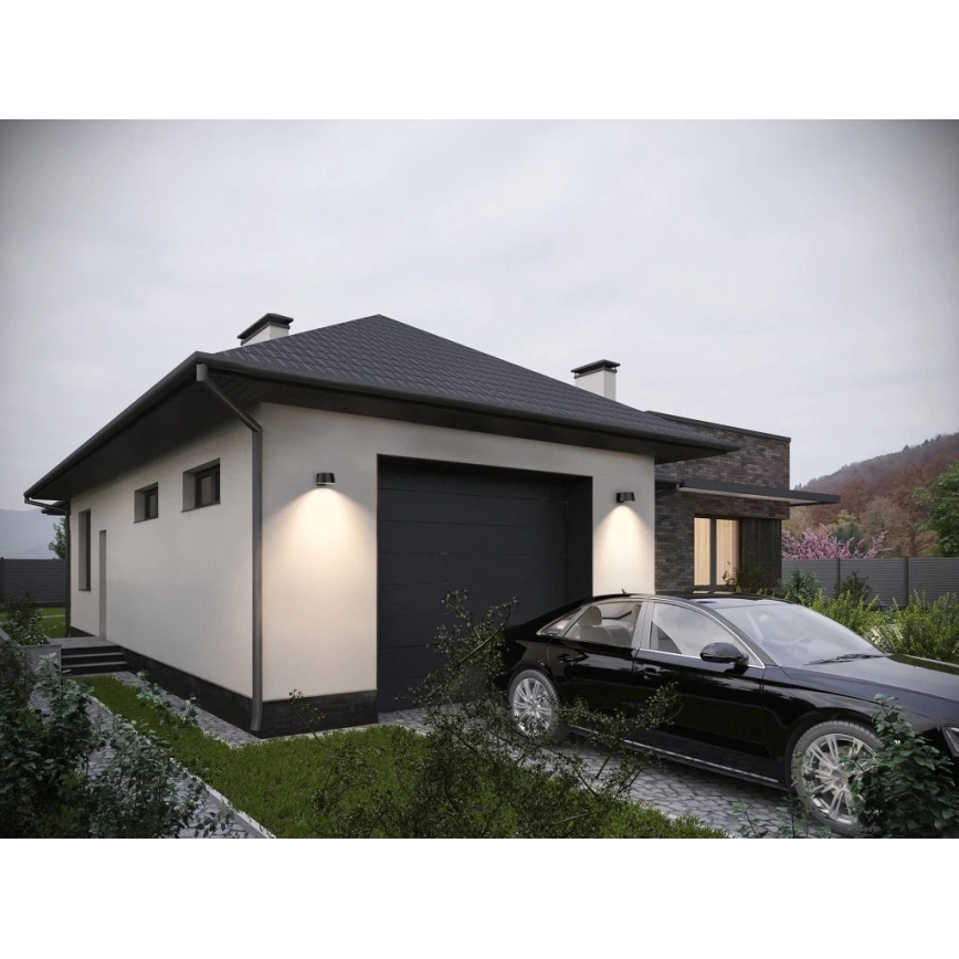 Viking - LED zatemnjevalna sončna stenska svetilka s senzorjem LED/1W/3,7V IP44 4000K 2000 mAh