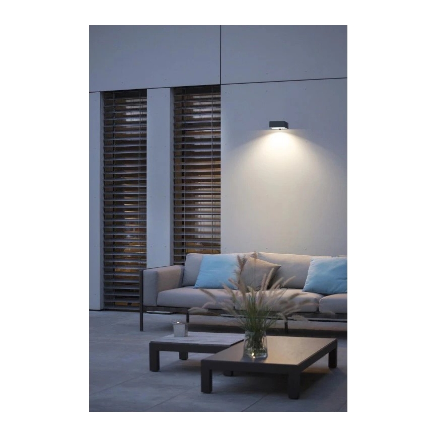 Viking - zatemljiva sončna stenska LED-svetilka s senzorjem LED/2W/3,7V IP65 4000K 2000 mAh