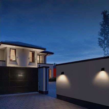 Viking - LED zatemnljivo sončno stensko svetilo s senzorjem LED/2W/3,7V IP54 4000K 2000 mAh