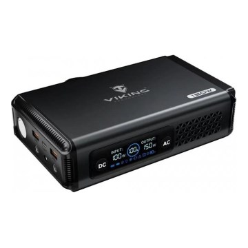 Viking - Polnilna postaja z LED zaslonom Power Delivery 148 Wh