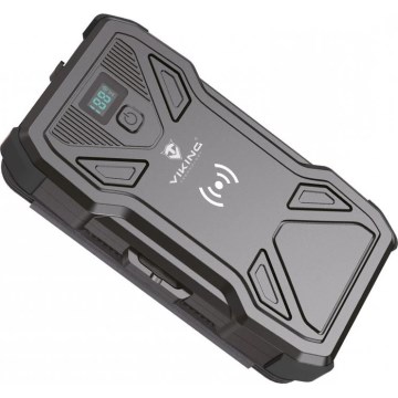 Viking - prenosna baterija s LED svetilko, brezžičnim polnjenjem in sončnim panelom Power Delivery 22,5W/10000 mAh