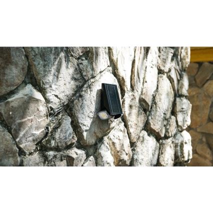 Viking - LED solarna stenska svetilka s funkcijo zatemnitve in senzorjem LED/1,3W/3,7V IP44 4000K 2000 mAh