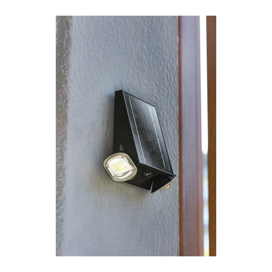 Viking - LED zatemnjiva solarna stenska prilagodljiva svetilka s senzorjem LED/1,3W/3,7V IP44 4000K 2000 mAh