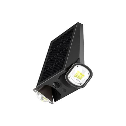 Viking - LED zatemnjiva solarna stenska prilagodljiva svetilka s senzorjem LED/1,3W/3,7V IP44 4000K 2000 mAh