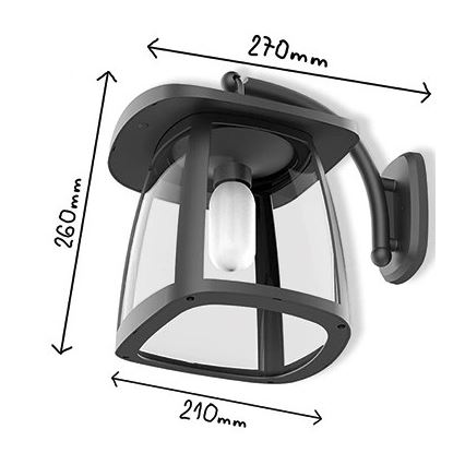 Viking - LED zatemnjiva sončna stenska svetilka LED/2W/3,7V IP54 4000K 2000 mAh