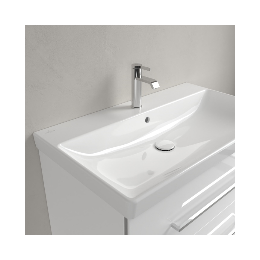 Villeroy & Boch 41568001 - Stenski umivalnik AVENTO 80x47 cm keramika/bela