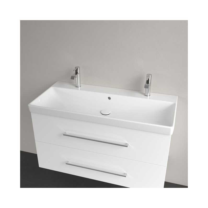 Villeroy & Boch 4156A401 - Viseči umivalnik AVENTO 100x47 cm keramika/bela