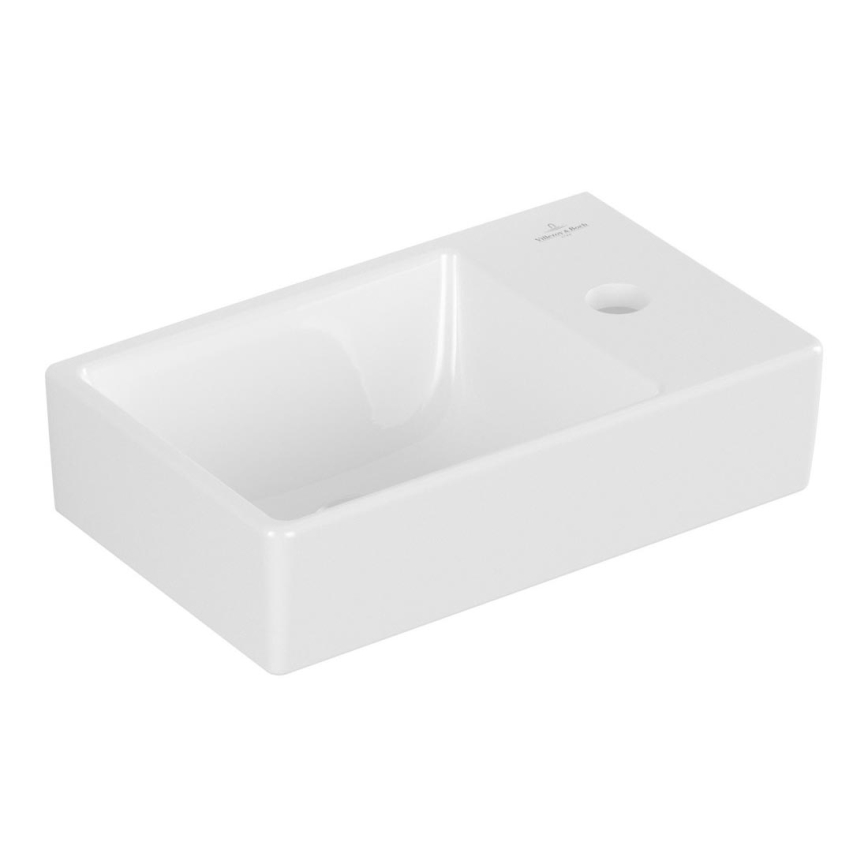 Villeroy & Boch 43003L01 - Stenski umivalnik AVENTO 36x22 cm keramika/bela