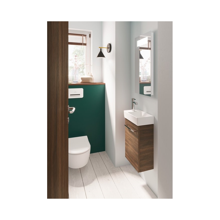 Villeroy & Boch 43003R01 - Stenski umivalnik AVENTO 36x22 cm keramika/bela