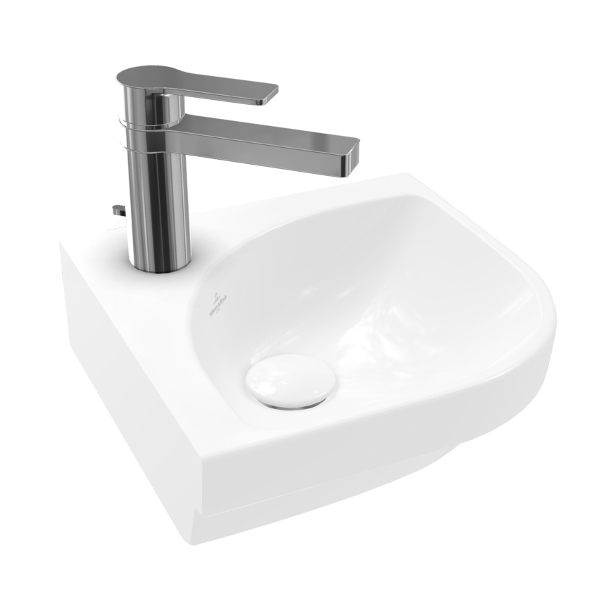 Villeroy & Boch 43714601 - Viseči kotni umivalnik SUBWAY 3.0 32x32 cm keramika/bela
