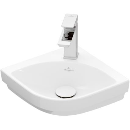Villeroy & Boch 43714601 - Viseči kotni umivalnik SUBWAY 3.0 32x32 cm keramika/bela