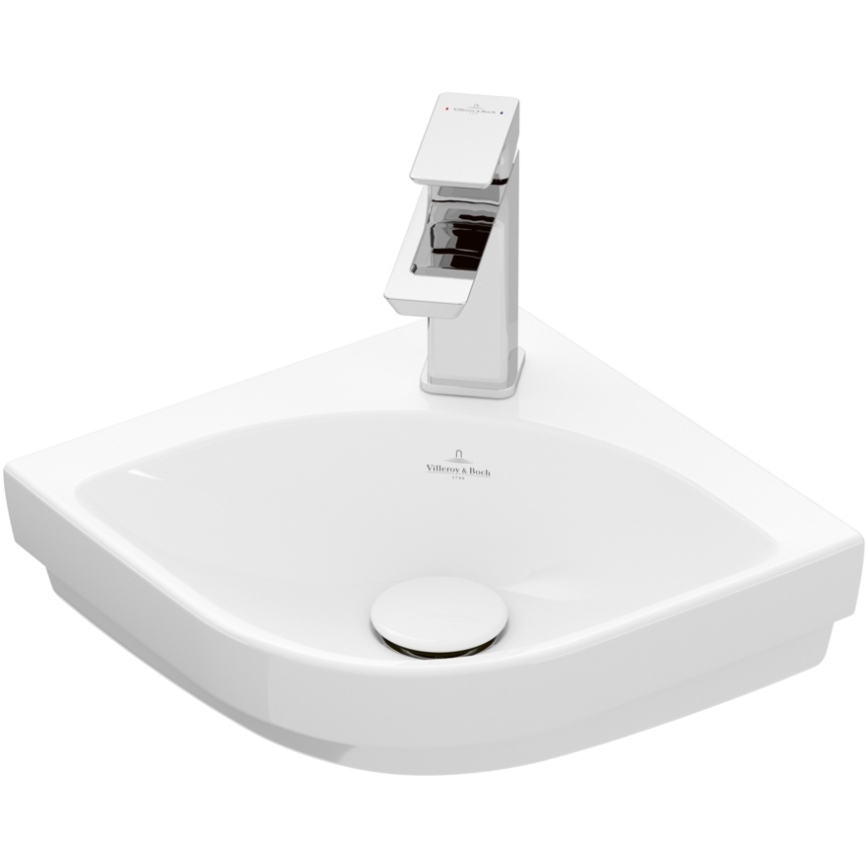 Villeroy & Boch 43714601 - Viseči kotni umivalnik SUBWAY 3.0 32x32 cm keramika/bela