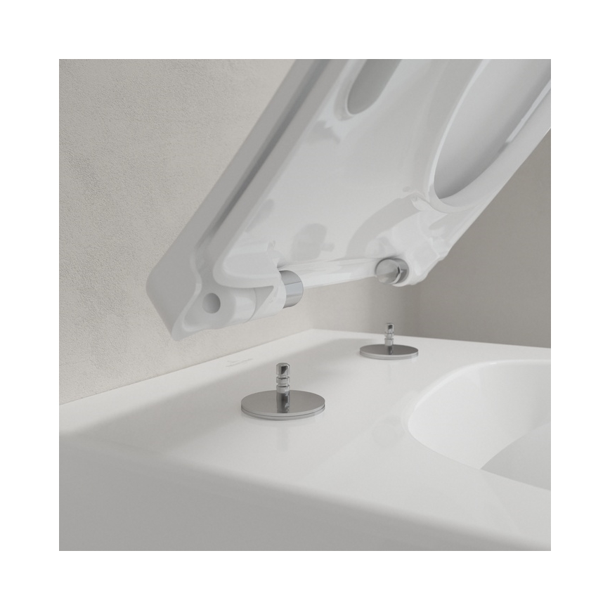 Villeroy & Boch 4611RL01 - Viseča WC školjka s sedežem SoftClose VENTICELLO keramika/bela