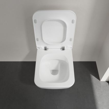 Villeroy & Boch 4611RLR1 - Viseča WC školjka z WC sedežem SoftClose VENTICELLO keramika/bela