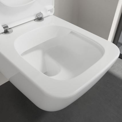 Villeroy & Boch 4611RLR1 - Viseča WC školjka z WC sedežem SoftClose VENTICELLO keramika/bela