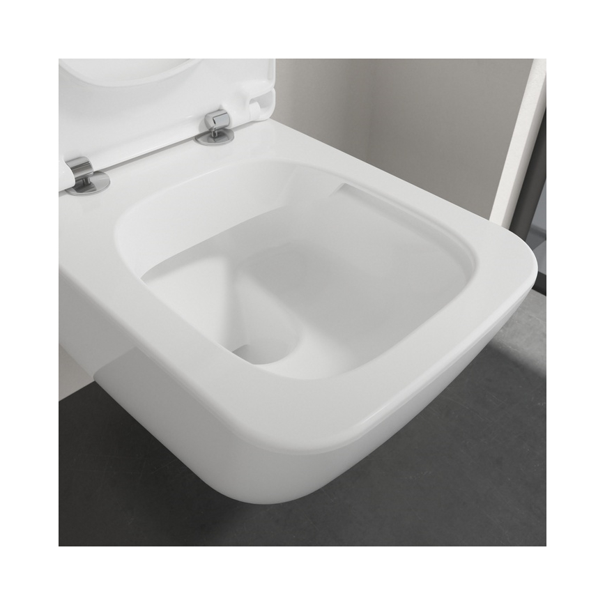 Villeroy & Boch 4611RLR1 - Viseča WC školjka z WC sedežem SoftClose VENTICELLO keramika/bela