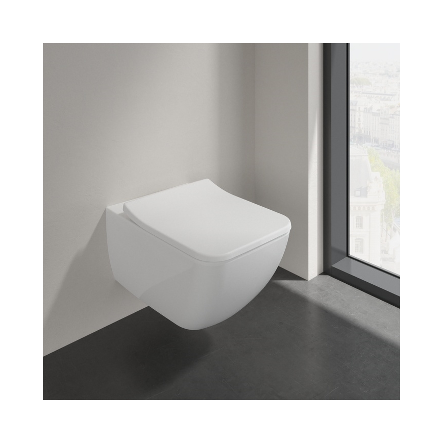 Villeroy & Boch 4611RS01 - Viseča WC školjka VENTICELLO s sedežem SoftClose, keramika/bela