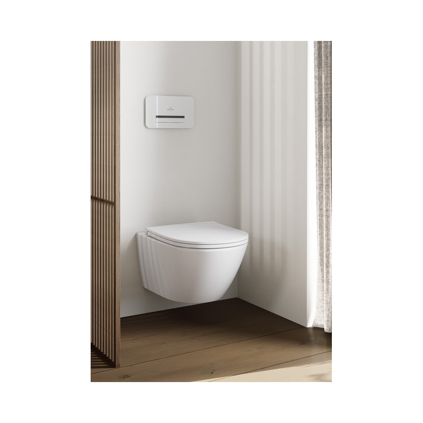 Villeroy & Boch 4670T0R1 - Viseča WC školjka SUBWAY 3.0 keramika/bela