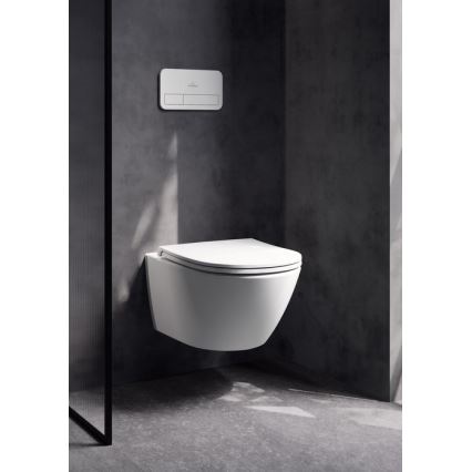 Villeroy & Boch 4670T0RW - Viseča WC školjka SUBWAY 3.0 keramika/bela