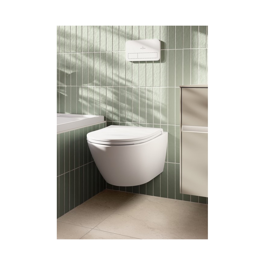 Villeroy & Boch 4670T0T2 - Viseča WC školjka SUBWAY 3.0 keramika/bela