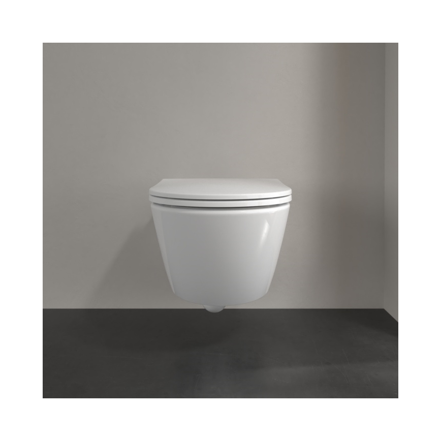 Villeroy & Boch 4670T901 - Viseča WC školjka z desko SoftClose SUBWAY 3.0 keramična/bela