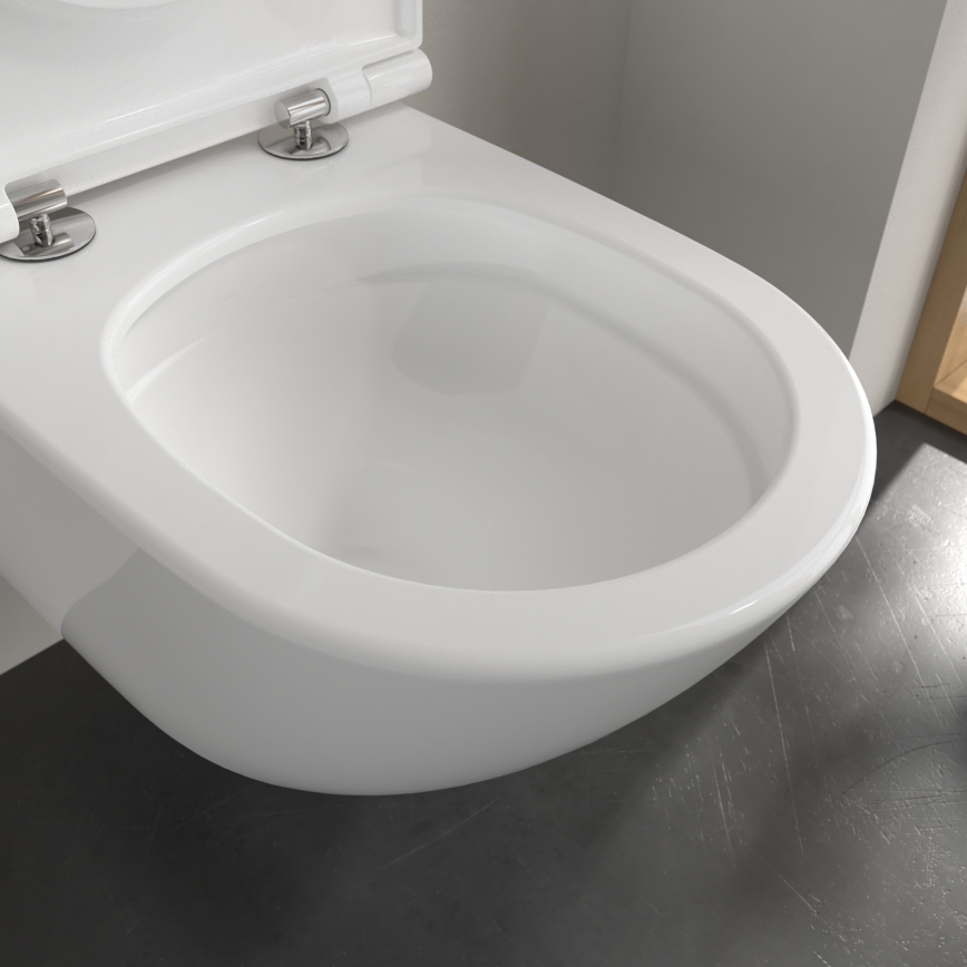 Villeroy & Boch 4670T901 - Viseča WC školjka z desko SoftClose SUBWAY 3.0 keramična/bela