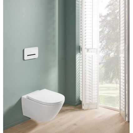 Villeroy & Boch 4670T901 - Viseča WC školjka z desko SoftClose SUBWAY 3.0 keramična/bela