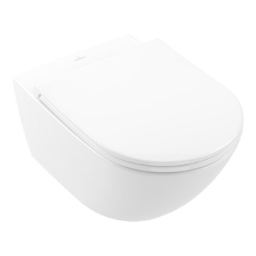 Villeroy & Boch 4670T901 - Viseča WC školjka z desko SoftClose SUBWAY 3.0 keramična/bela