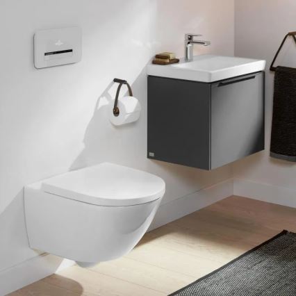 Villeroy & Boch 4670TSR1 - Viseči WC s sedežem SoftClose SUBWAY 3.0 keramika/bela