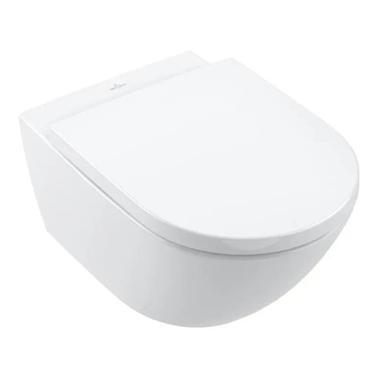 Villeroy & Boch 4670TSR1 - Viseči WC s sedežem SoftClose SUBWAY 3.0 keramika/bela