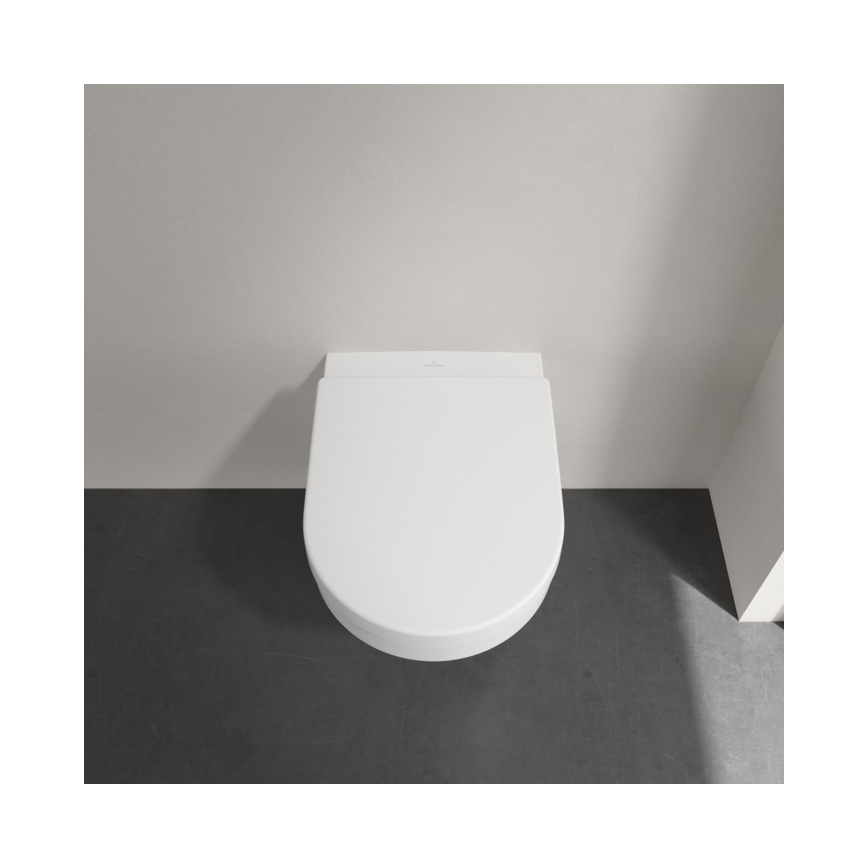 Villeroy & Boch 4694HR01 - Viseča WC školjka s sedežno desko SoftClose ARCHITECTURA keramika/bela