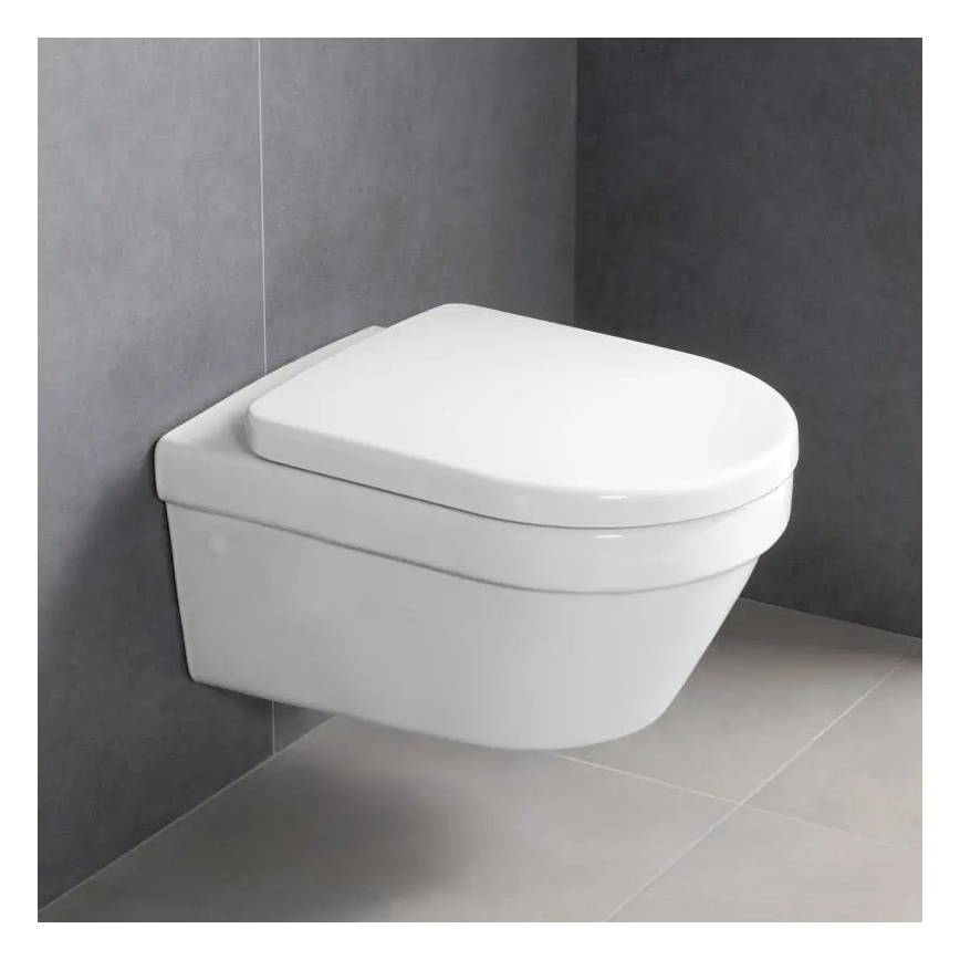 Villeroy & Boch 4694HRR1 - Viseča WC školjka z WC-sedežem SoftClose ARCHITECTURA keramika/bela