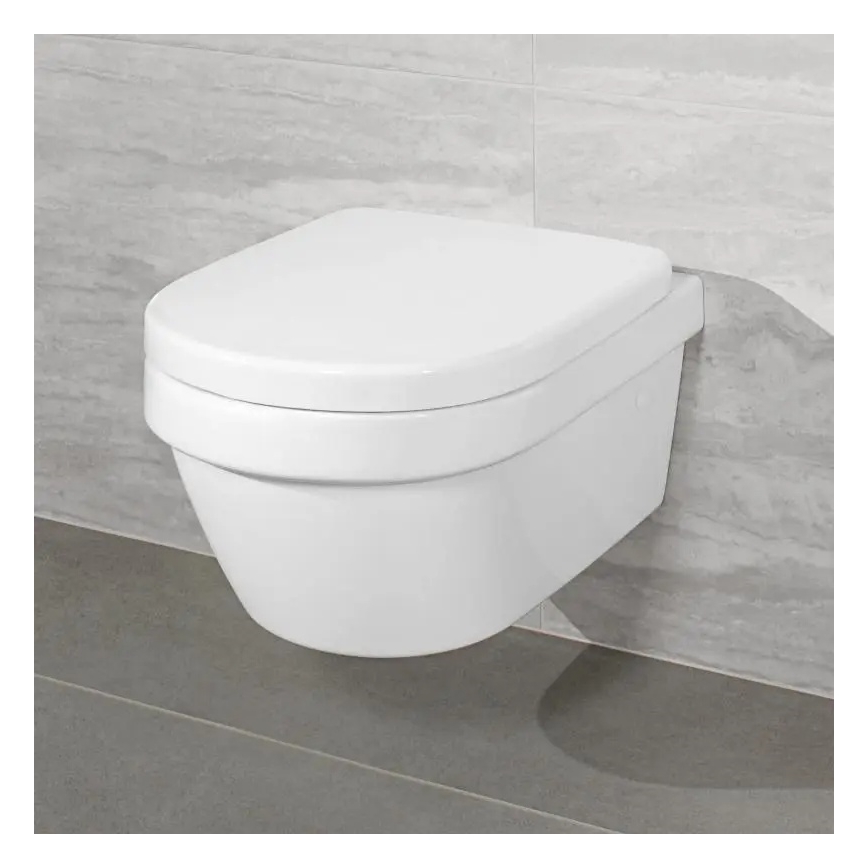 Villeroy & Boch 4694HRR1 - Viseča WC školjka z WC-sedežem SoftClose ARCHITECTURA keramika/bela