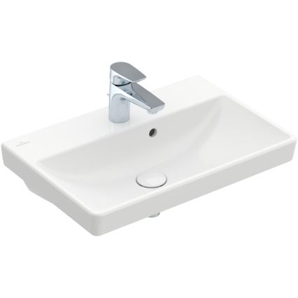 Villeroy & Boch 4A005501 - Viseči umivalnik AVENTO 55x37 cm keramika/bela