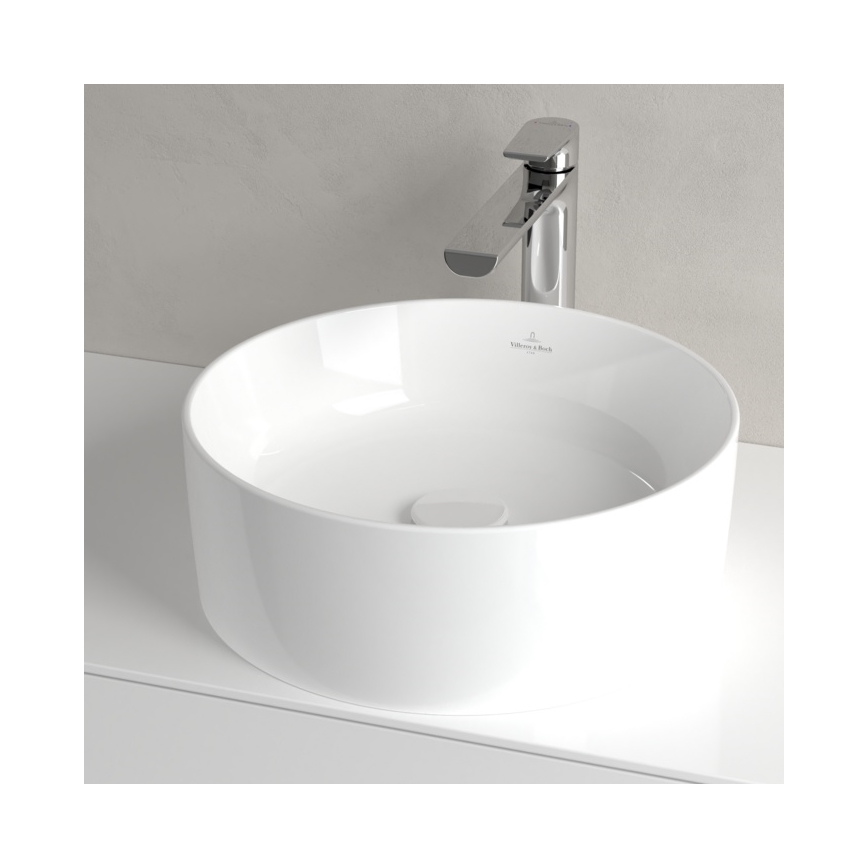 Villeroy & Boch 4A184001 - Umivalnik na pult COLLARO, premer 40 cm, keramika/bela